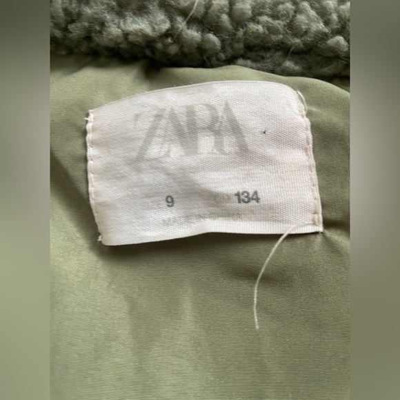 🌟HOST PICK🌟 ZARA teddy utility coat kids size 9 - Picture 5 of 8